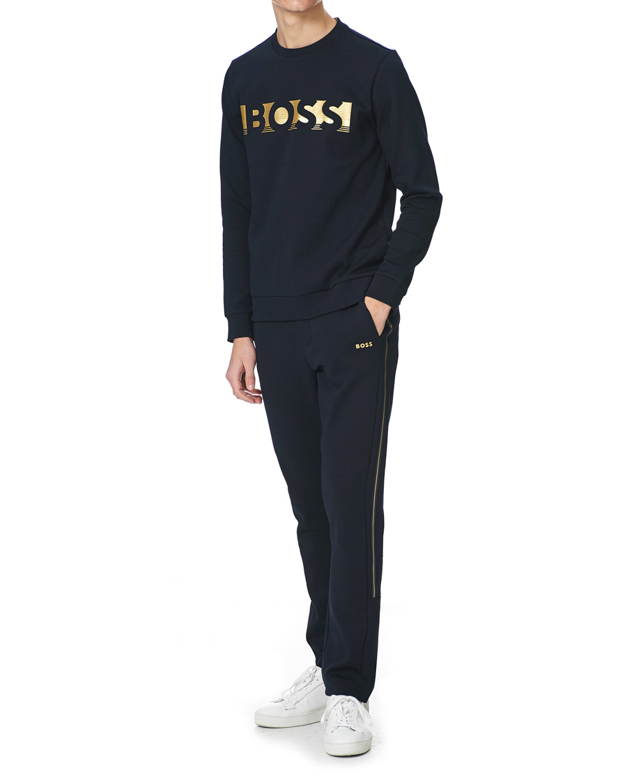 Homme | Pulls Et Tricots | BOSS GREEN | BOSS Athleisure Salbo Sweatshirt Dark Blue