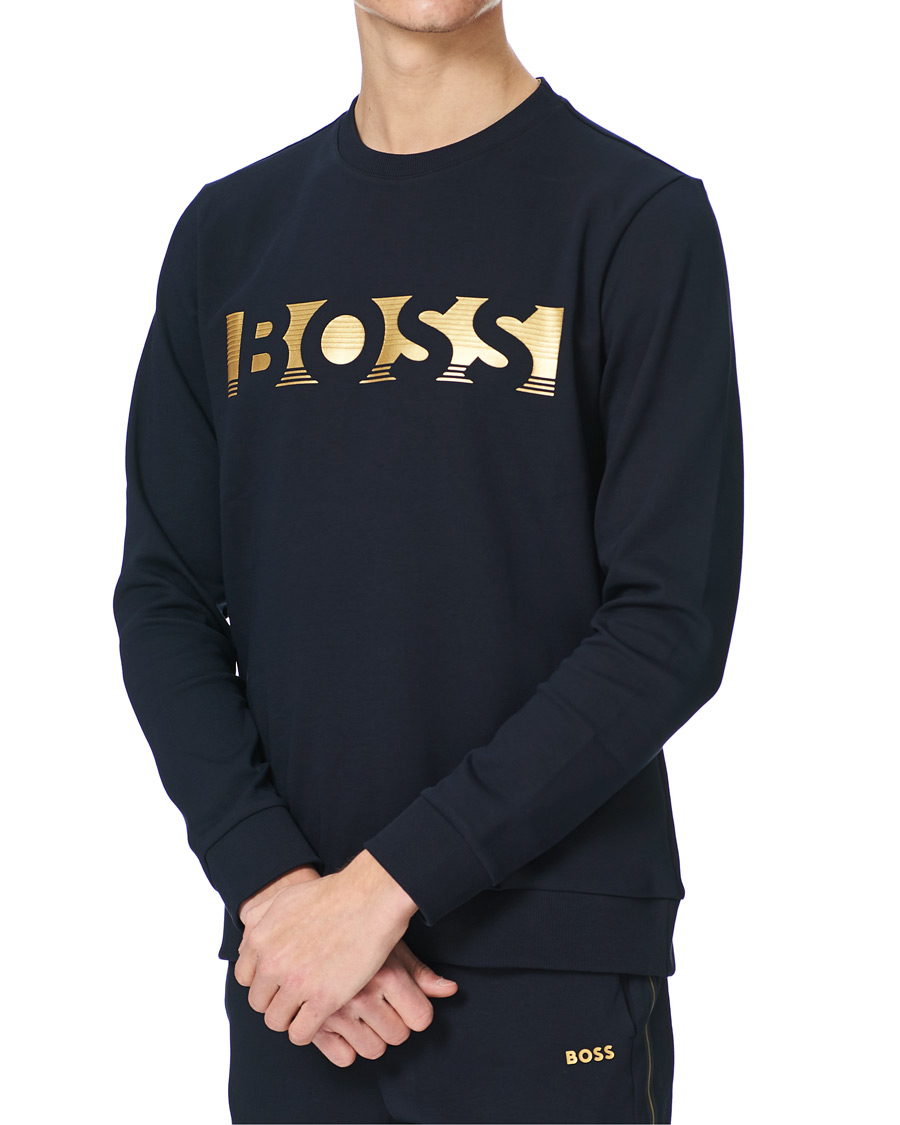 Homme | Pulls Et Tricots | BOSS GREEN | BOSS Athleisure Salbo Sweatshirt Dark Blue