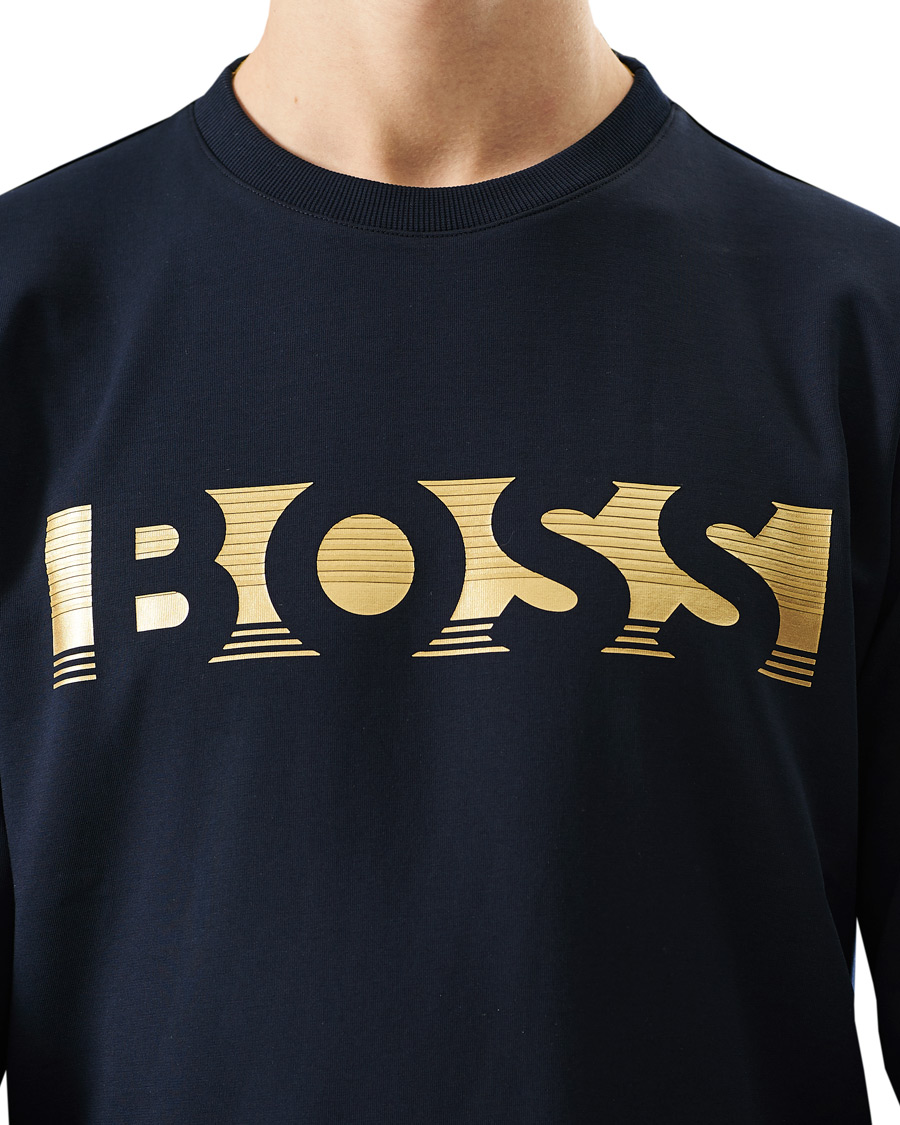 Homme | Pulls Et Tricots | BOSS GREEN | BOSS Athleisure Salbo Sweatshirt Dark Blue