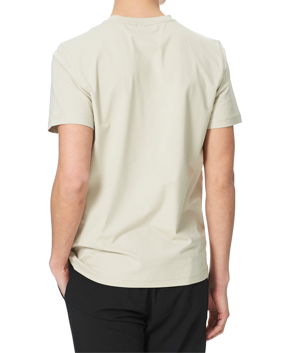 Homme | T-shirts | BOSS GREEN | BOSS Athleisure Taped Logo Crew Neck Tee Light Beige