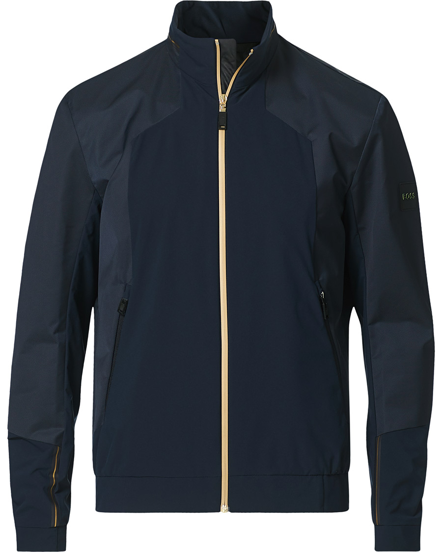 Homme | Manteaux Et Vestes | BOSS GREEN | BOSS Athleisure Furio Taped Logo Jacket Dark Blue