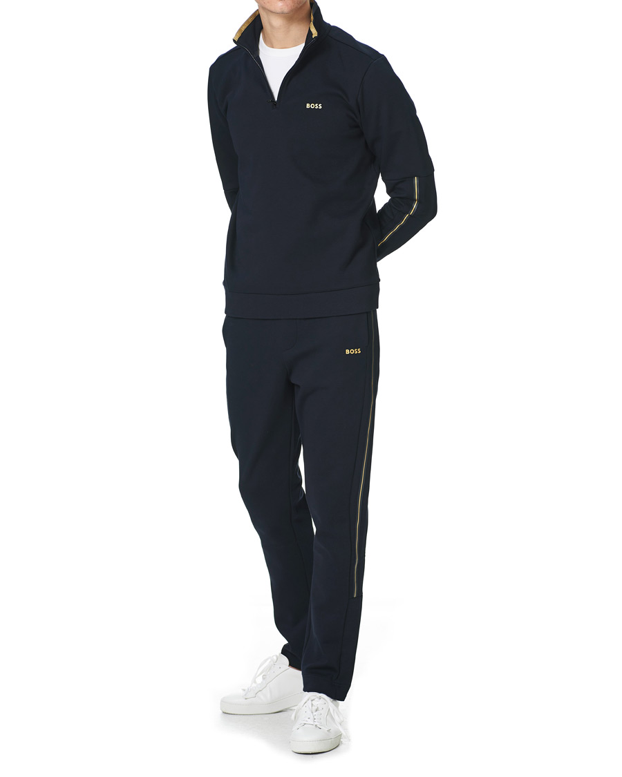 Homme | Pulls Et Tricots | BOSS GREEN | BOSS Athleisure Sweat Half Zip Dark Blue