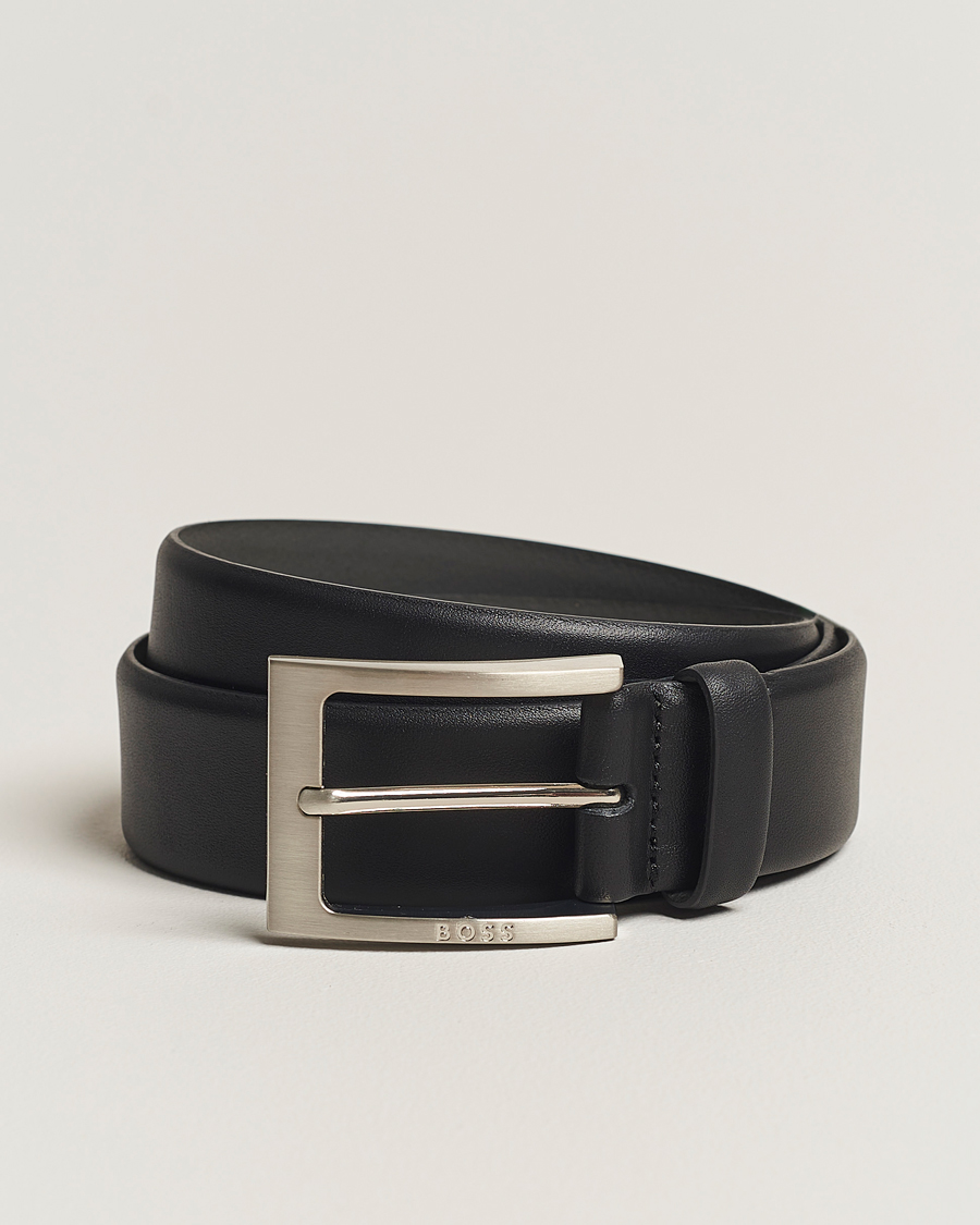 Homme | Ceintures | BOSS BLACK | Barnabie Leather Belt 3,5 cm Black