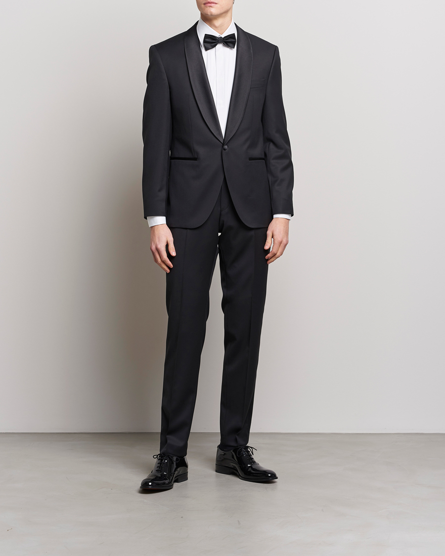 Heren | Broeken | BOSS BLACK | Lenon Tuxedo Trousers Black
