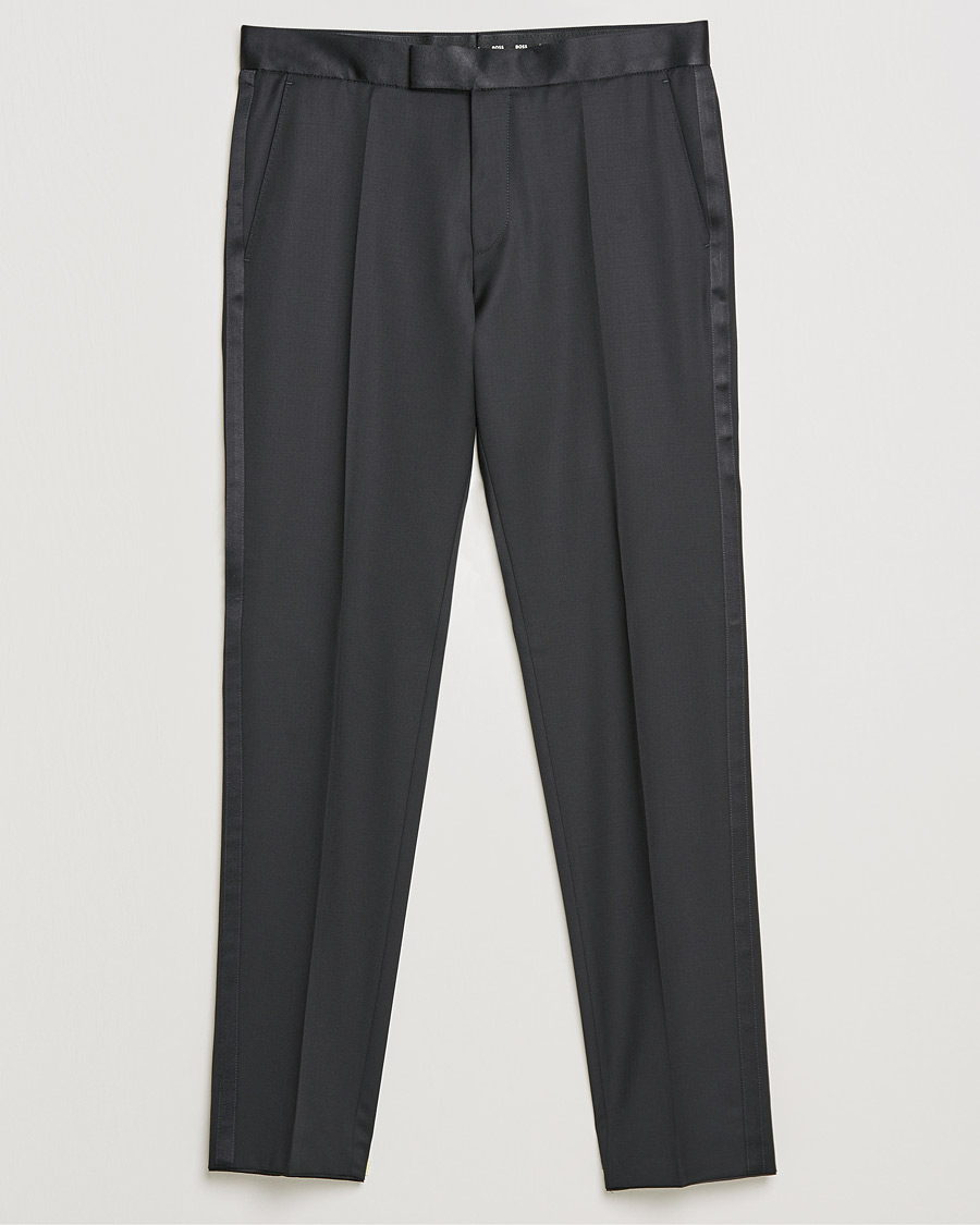 Heren | Broeken | BOSS BLACK | Genius Tuxedo Trousers Black