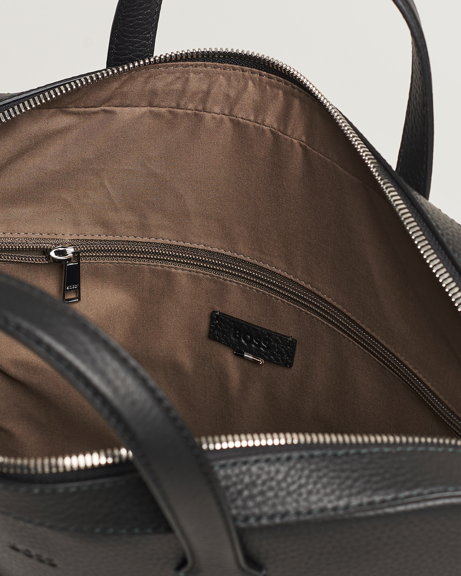Heren | Tassen | BOSS BLACK | Crosstown Computer Leather Bag Black