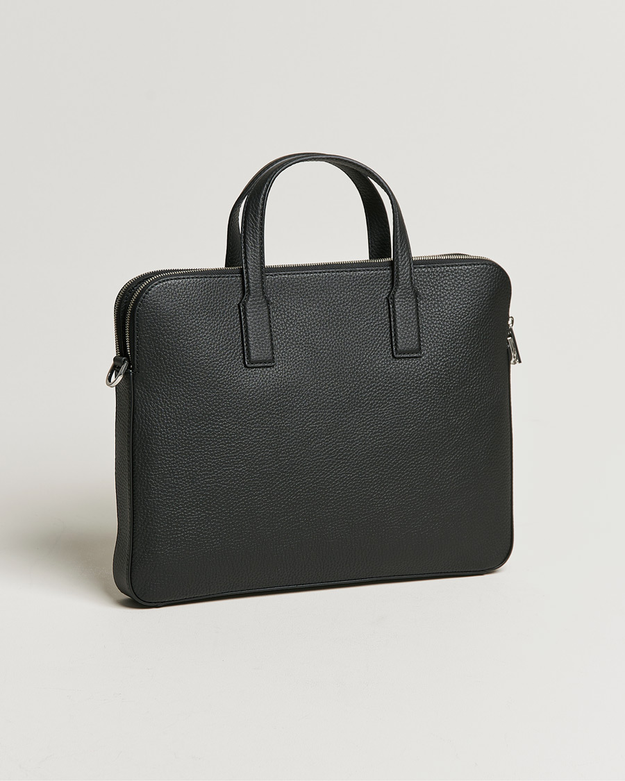 Heren | Tassen | BOSS BLACK | Crosstown Slim Computer Leather Bag Black
