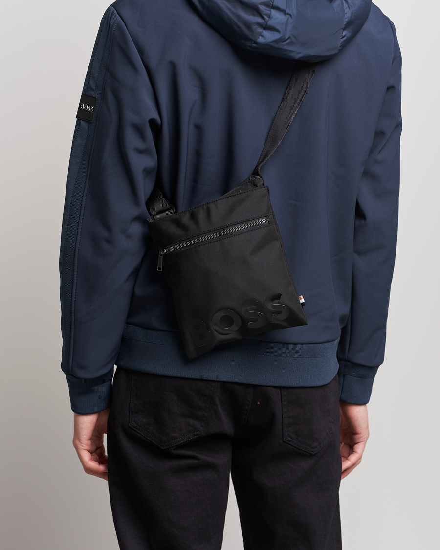 Heren | Catch Zip Shoulder Bag Black | BOSS BLACK | Catch Zip Shoulder Bag Black