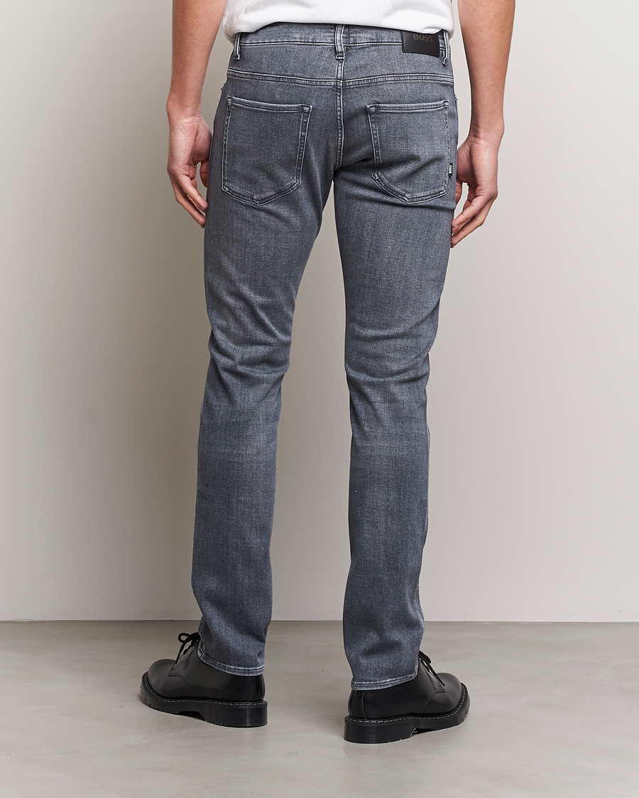 Heren | Jeans | BOSS BLACK | Delaware Slim Fit Stretch Jeans Medium Grey