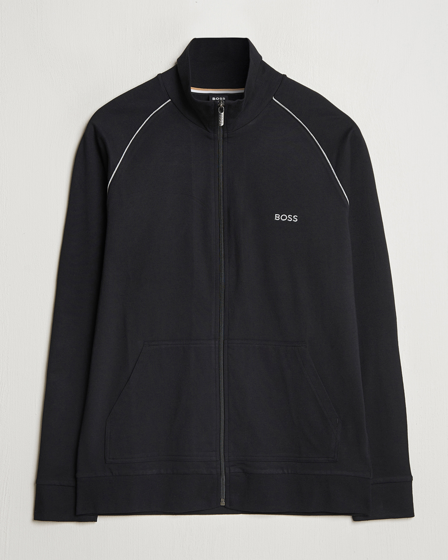 Heren | Truien | BOSS BLACK | Mix & Match Full Zip Jacket Black