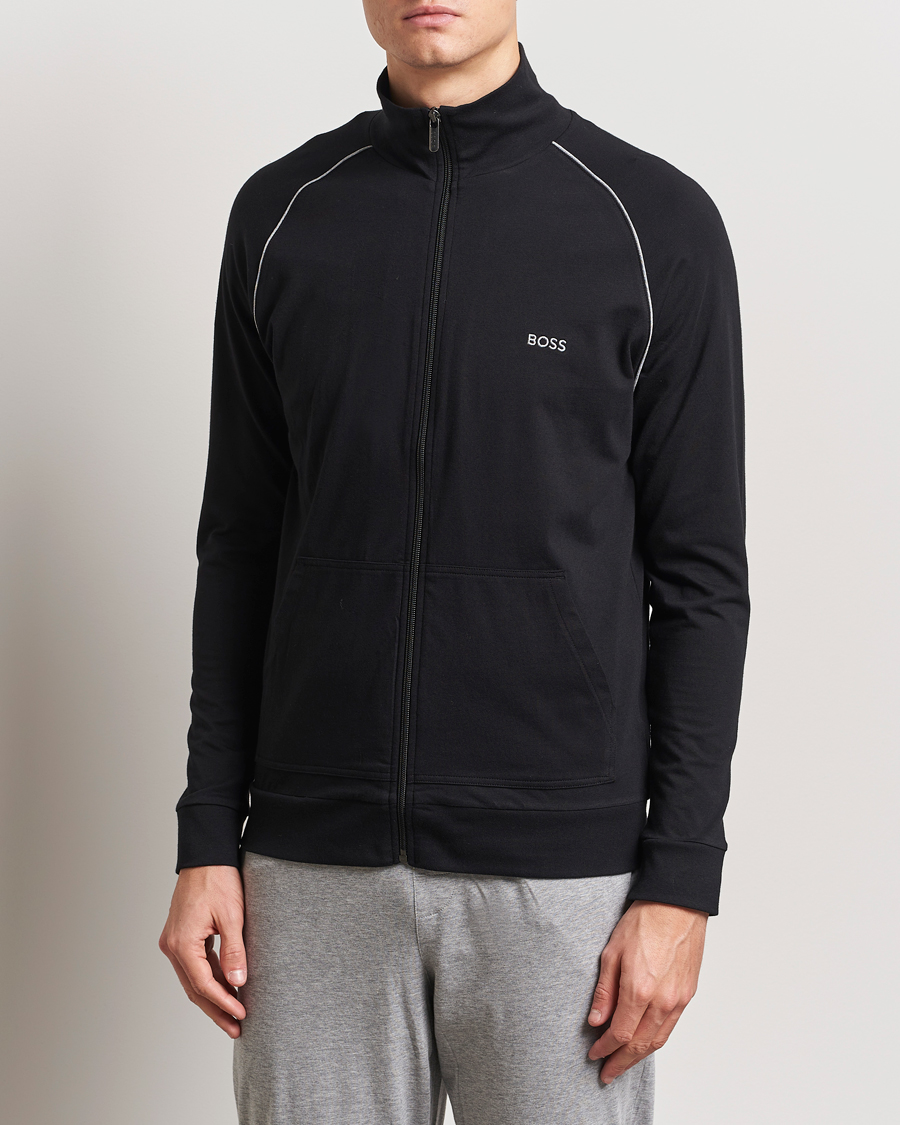 Heren | Truien | BOSS BLACK | Mix & Match Full Zip Jacket Black