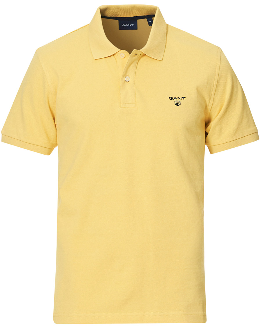 Homme | Polos | GANT | The Summer Polo Banana Yellow