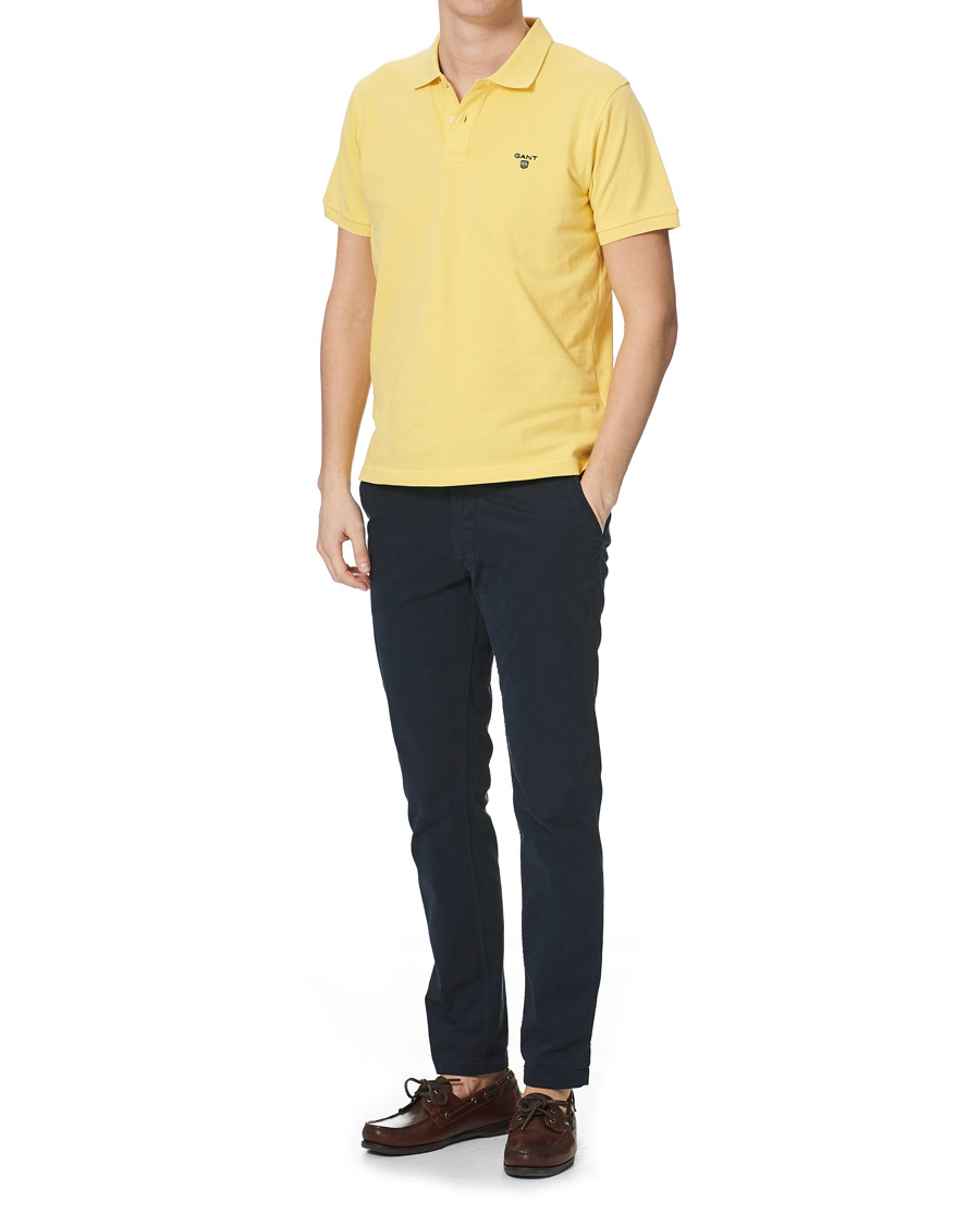 Homme | Polos | GANT | The Summer Polo Banana Yellow