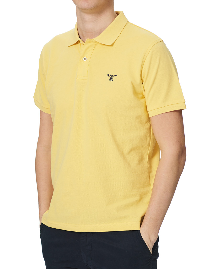 Homme | Polos | GANT | The Summer Polo Banana Yellow