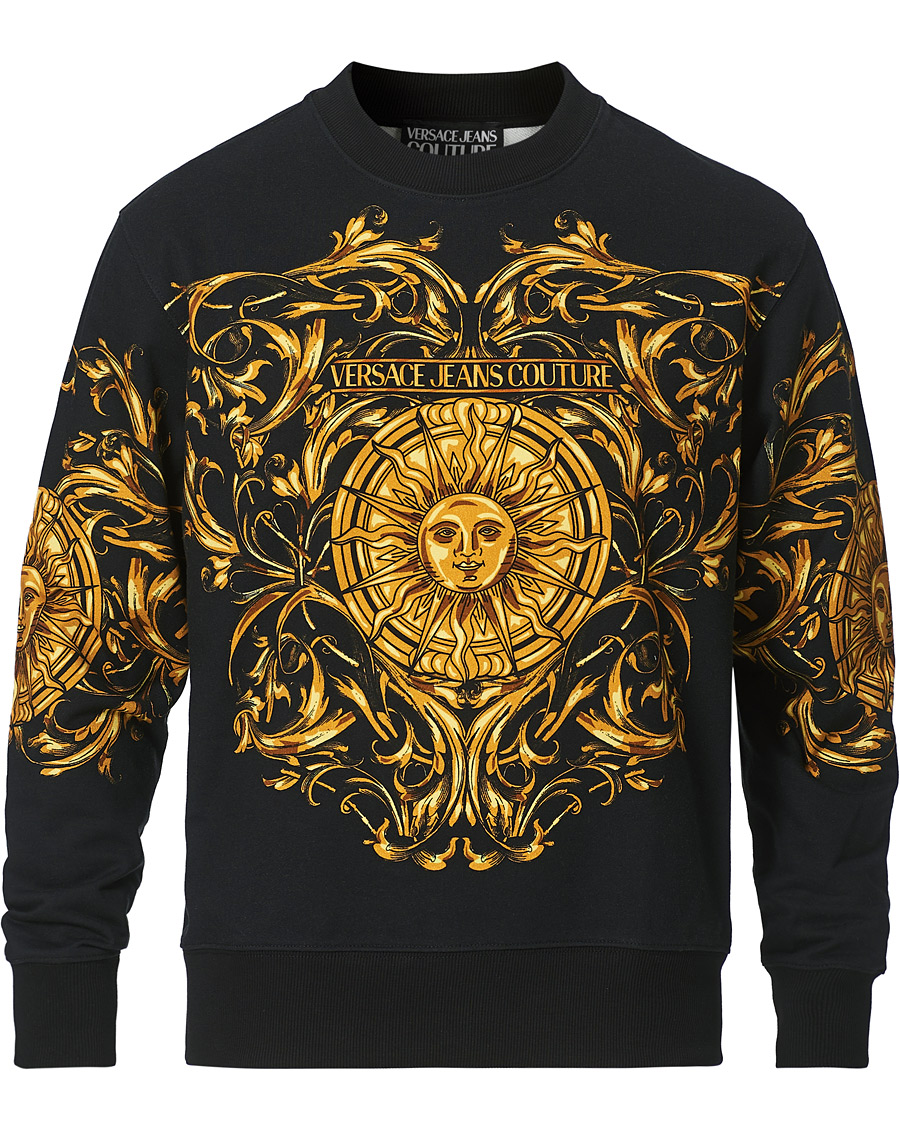 Heren | Truien | Versace Jeans Couture | Baroque Sun Sweatshirt Black