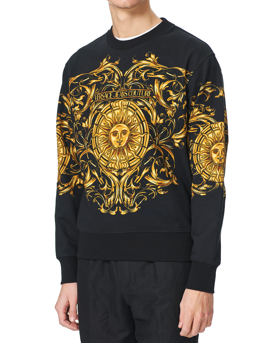 Heren | Truien | Versace Jeans Couture | Baroque Sun Sweatshirt Black