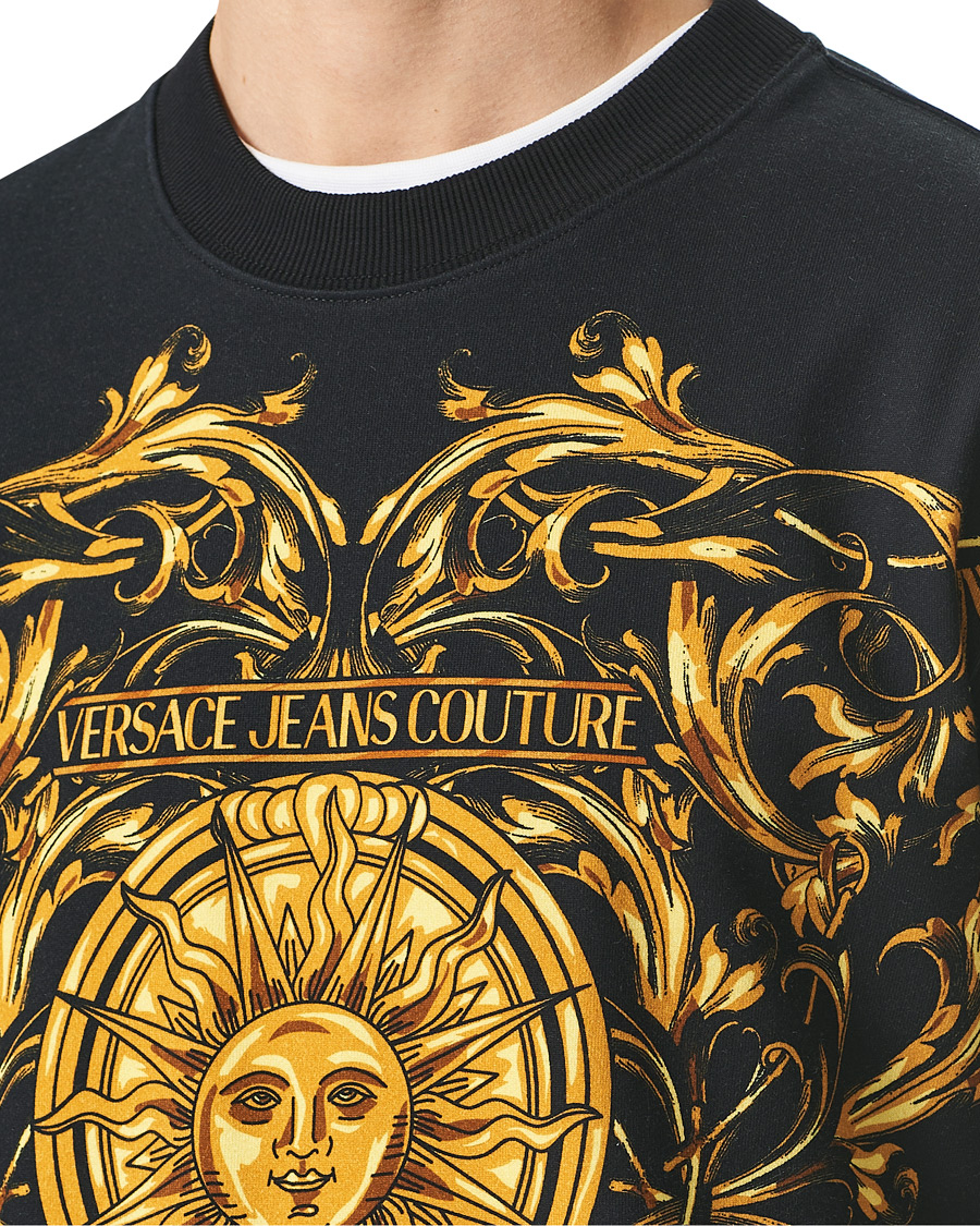 Heren | Truien | Versace Jeans Couture | Baroque Sun Sweatshirt Black