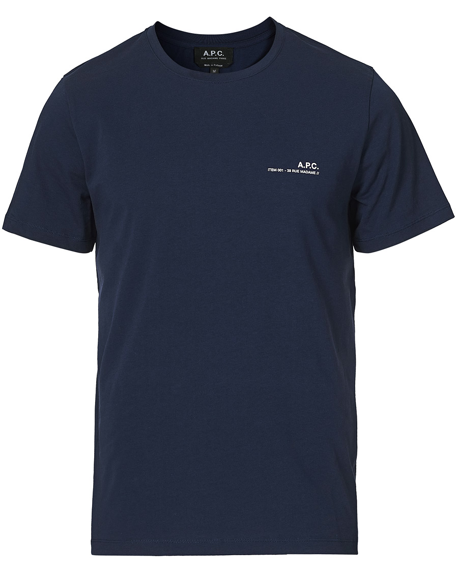Homme | T-shirts | A.P.C. | Item Short Sleeve Tee Navy