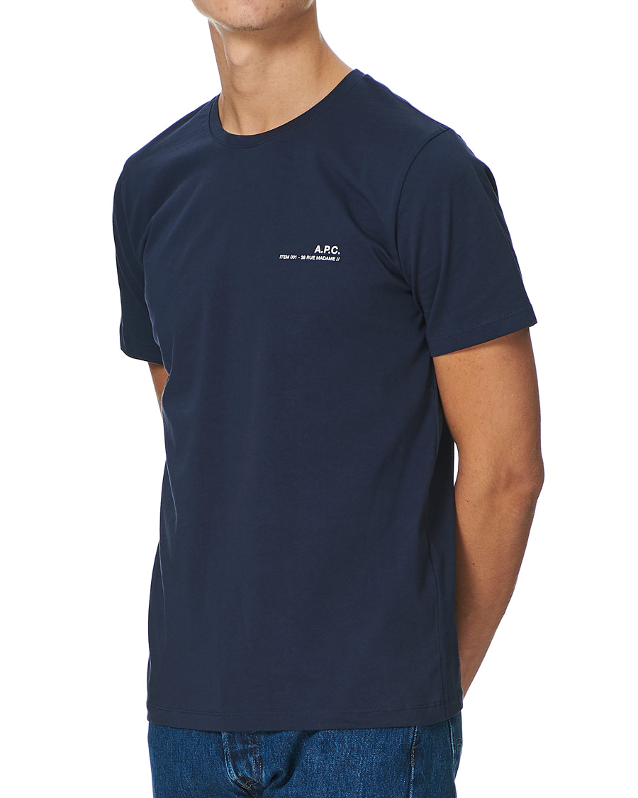 Homme | T-shirts | A.P.C. | Item Short Sleeve Tee Navy
