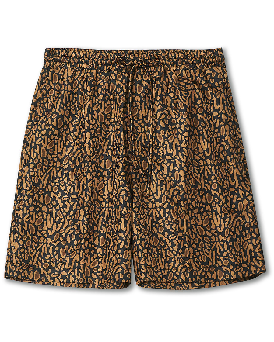 Heren | Korte broek | Nanushka | Printed Silk Drawstring Shorts Brown