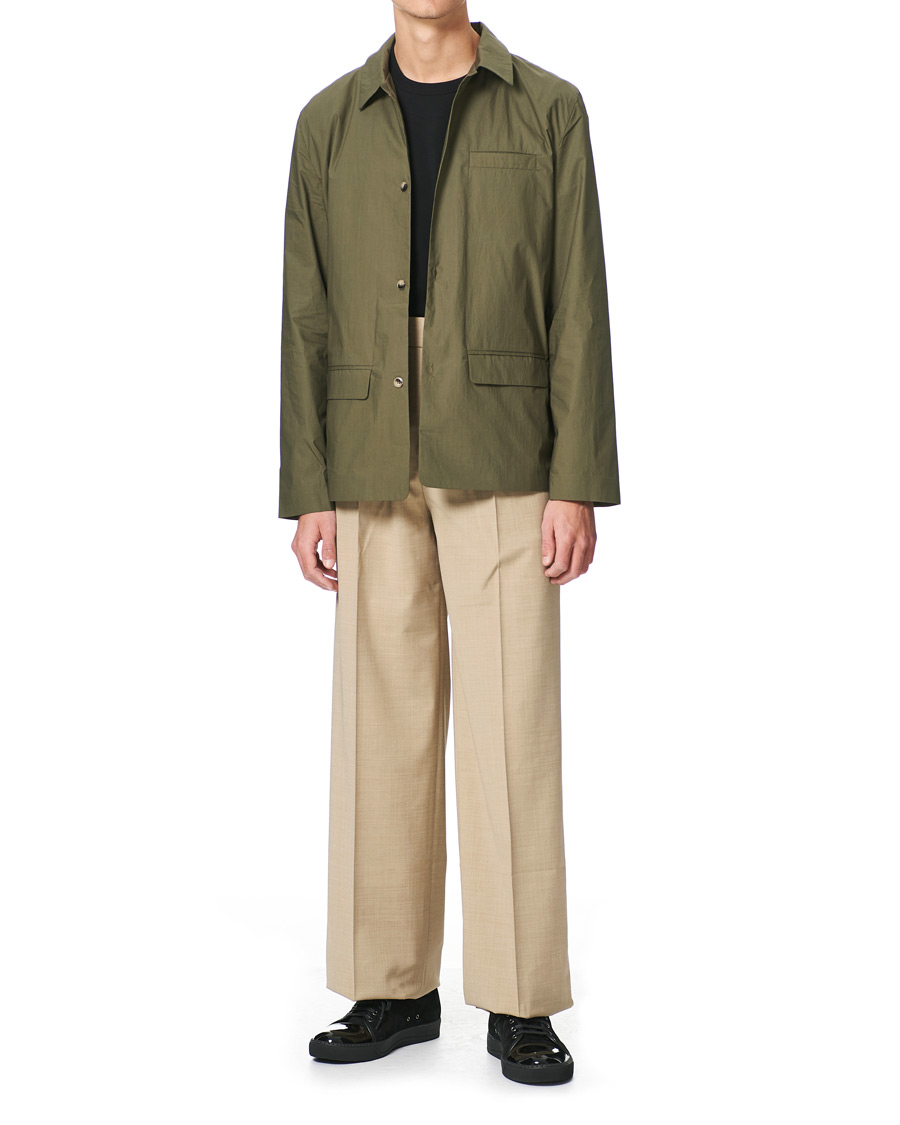 Homme | Pantalons | Nanushka | Pleated Wool Trousers Sand