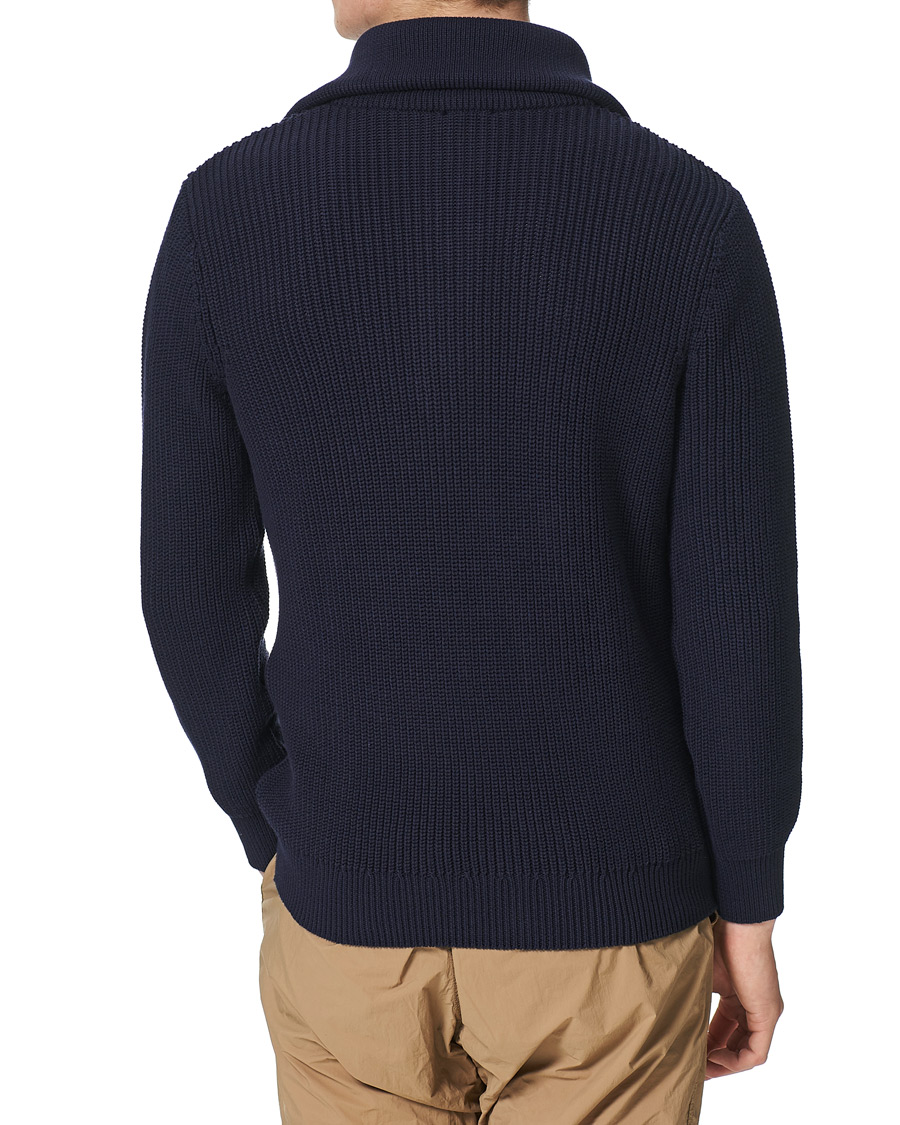Homme | Pulls Et Tricots | Armor-lux | Pull Camionneur Half Zip Sweater Navire