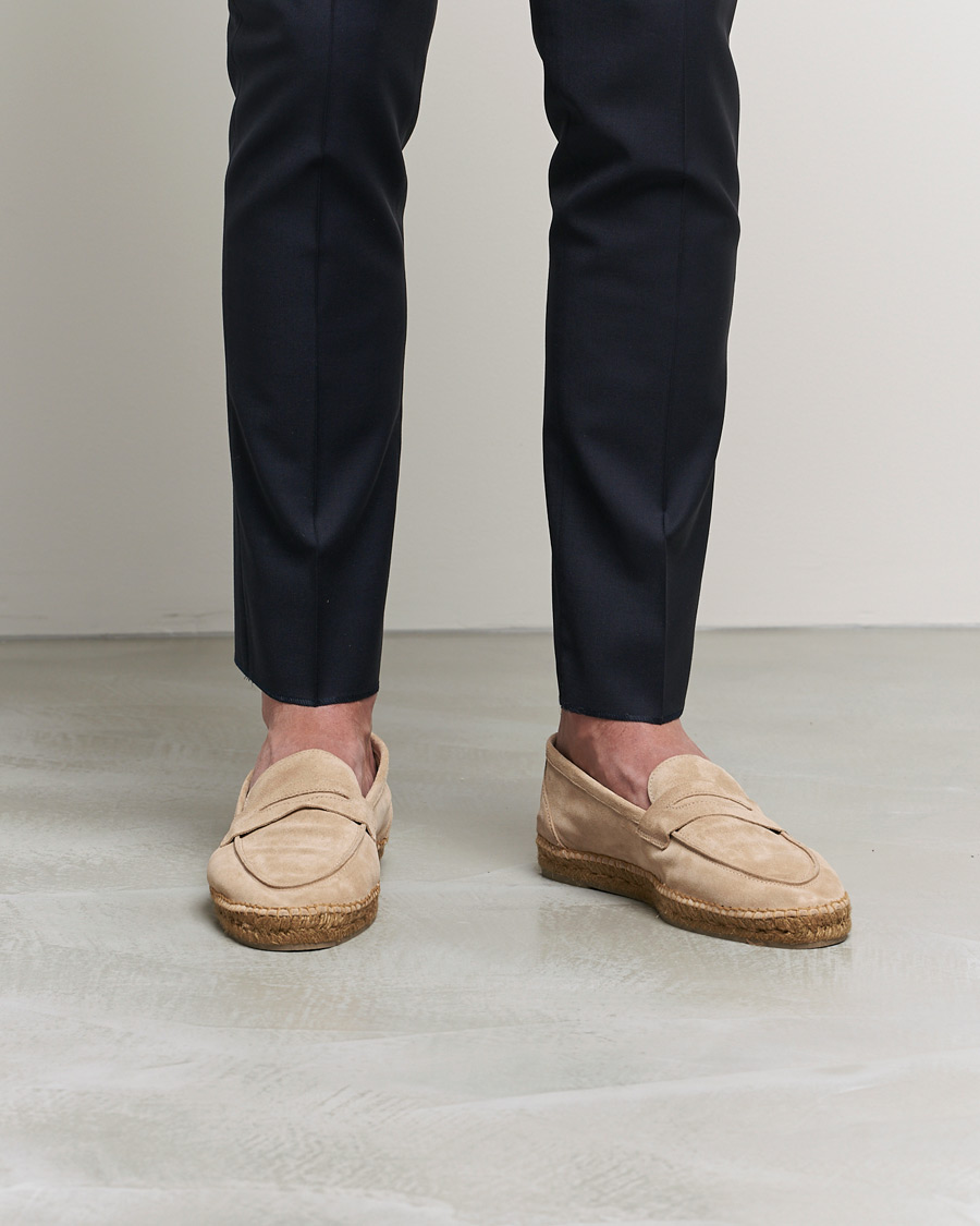 Homme | Castañer Nacho Casual Suede Loafers Sand | Castañer | Nacho Casual Suede Loafers Sand