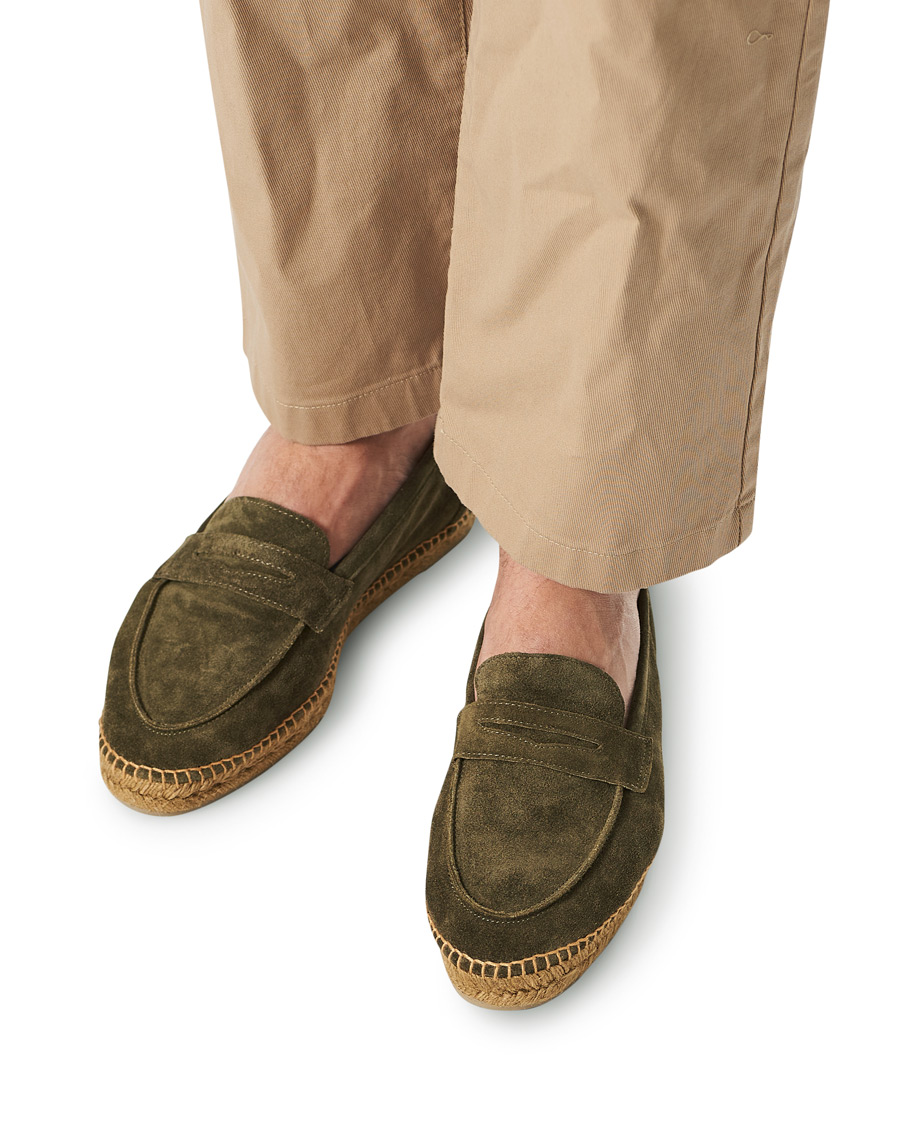 Homme | Castañer Nacho Casual Suede Loafers Musgo | Castañer | Nacho Casual Suede Loafers Musgo
