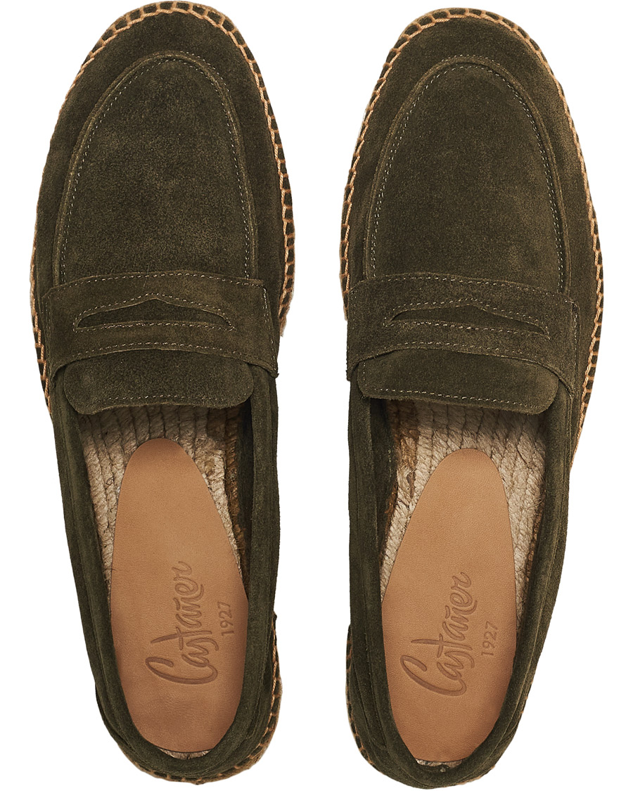 Homme | Castañer Nacho Casual Suede Loafers Musgo | Castañer | Nacho Casual Suede Loafers Musgo