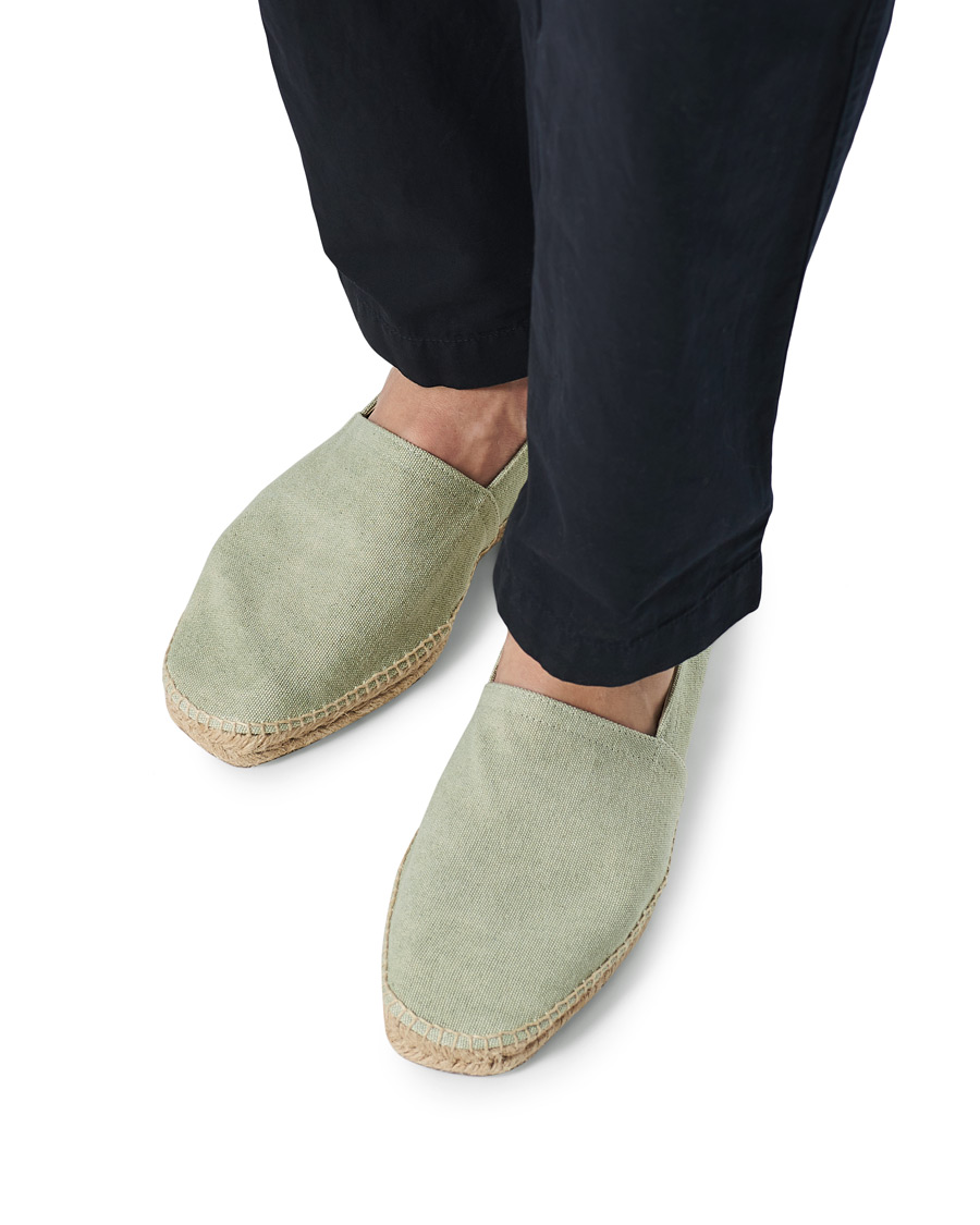 Homme | Castañer Pablo Washed Canvas Espadrilles Verde Agua | Castañer | Pablo Washed Canvas Espadrilles Verde Agua