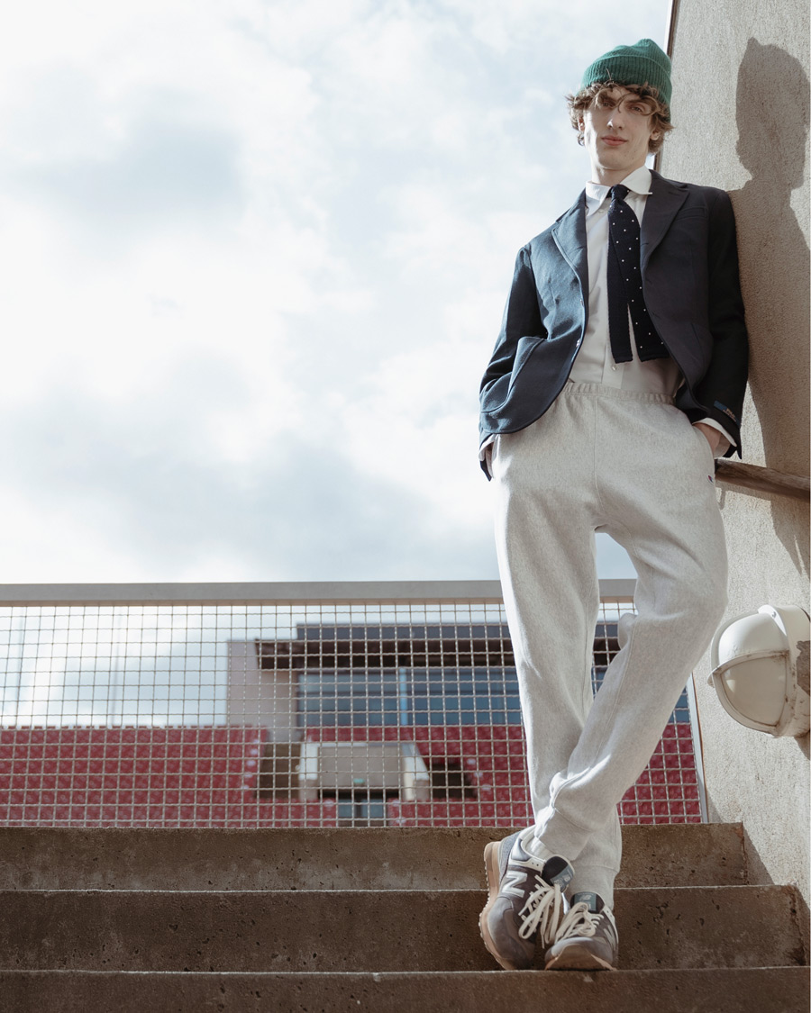 Homme | Pantalons | Champion | Reverse Weave Soft Fleece Sweatpants Gray Melange