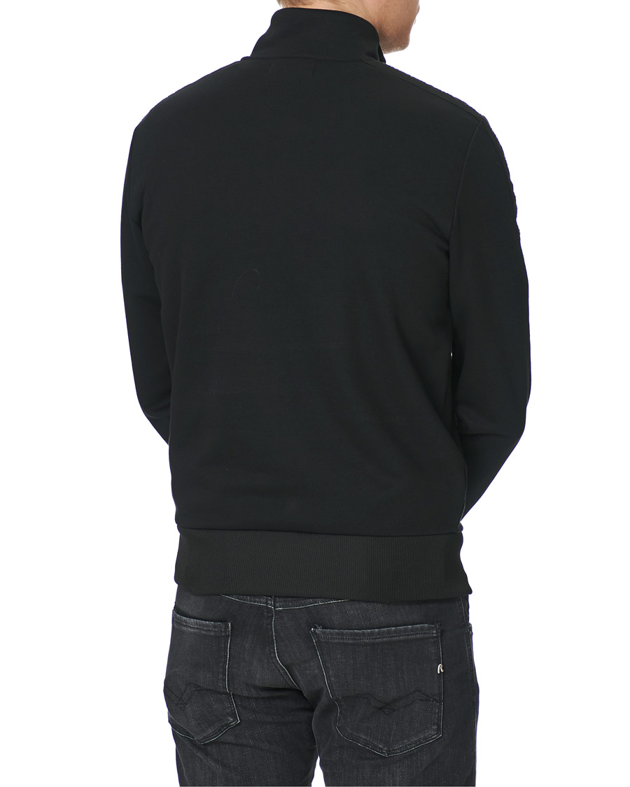 Homme | Pulls Et Tricots | Fred Perry | Tonal Taped Half Zip Track Jacket Black