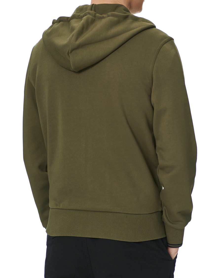 Homme | Pulls Et Tricots | Fred Perry | Hooded Zip Sweatshirt Military Green