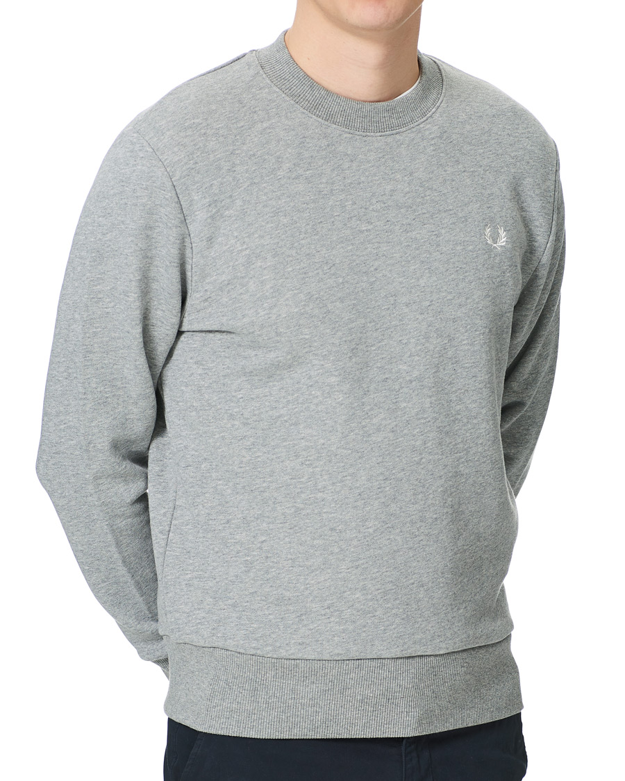 Homme | Pulls Et Tricots | Fred Perry | Crew Neck Sweatshirt Grey Melange