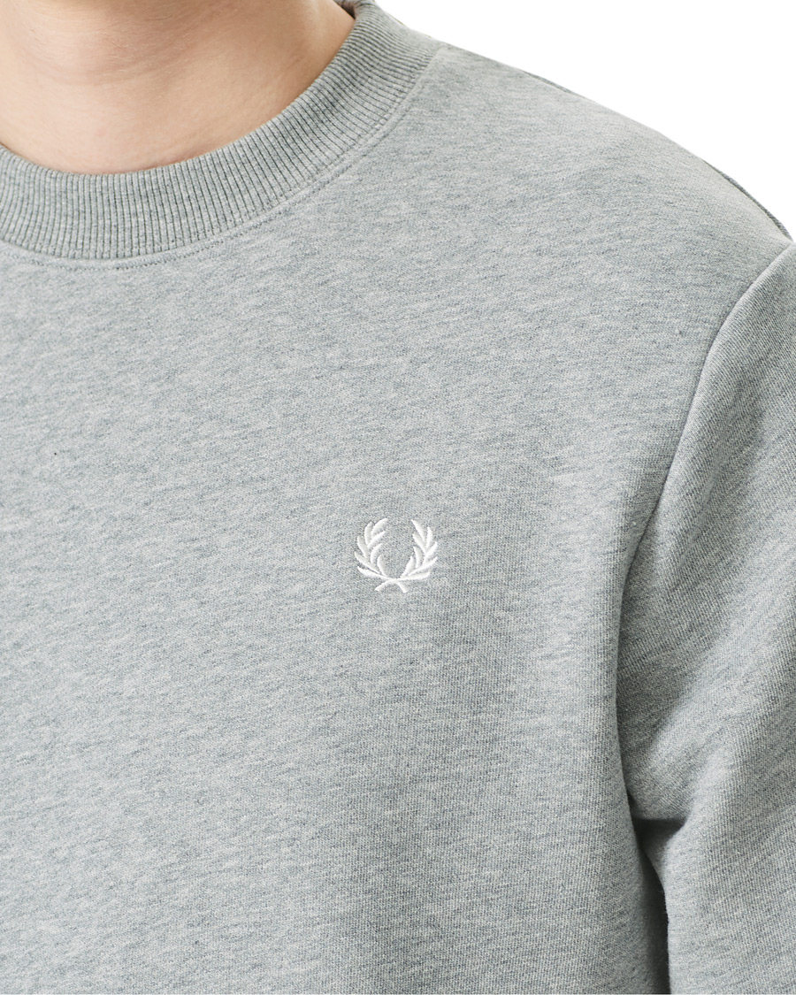 Homme | Pulls Et Tricots | Fred Perry | Crew Neck Sweatshirt Grey Melange