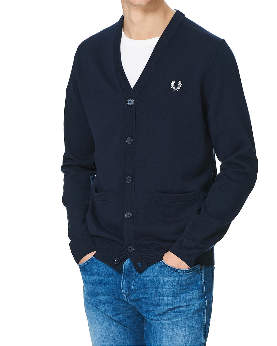 Homme | Pulls Et Tricots | Fred Perry | Classic Cardigan Navy