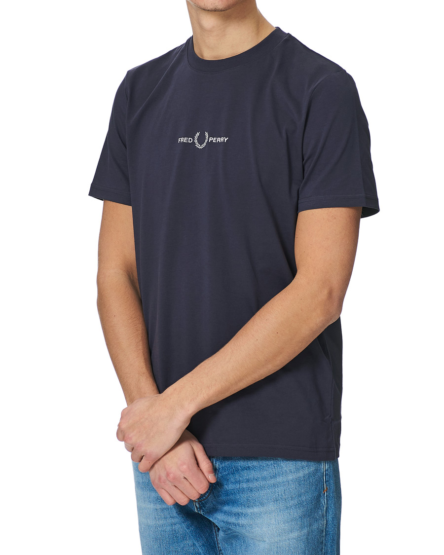 Homme | T-shirts | Fred Perry | Embroidered T-Shirt Dark Graphite