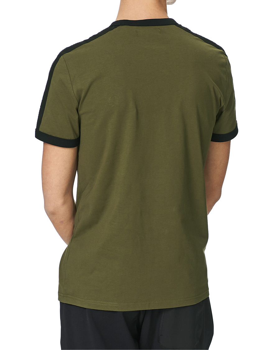 Homme | T-shirts | Fred Perry | Tonal Tape Ringer T-shirt Military Green