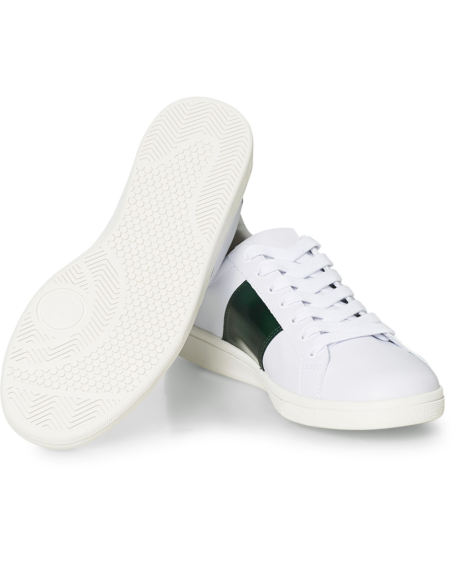 Homme | Fred Perry B721 Leather Branded Sneaker White | Fred Perry | B721 Leather Branded Sneaker White