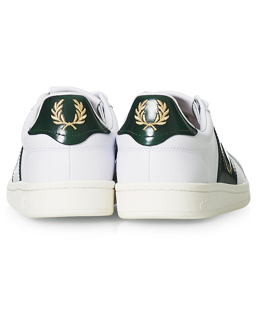 Homme | Fred Perry B721 Leather Branded Sneaker White | Fred Perry | B721 Leather Branded Sneaker White