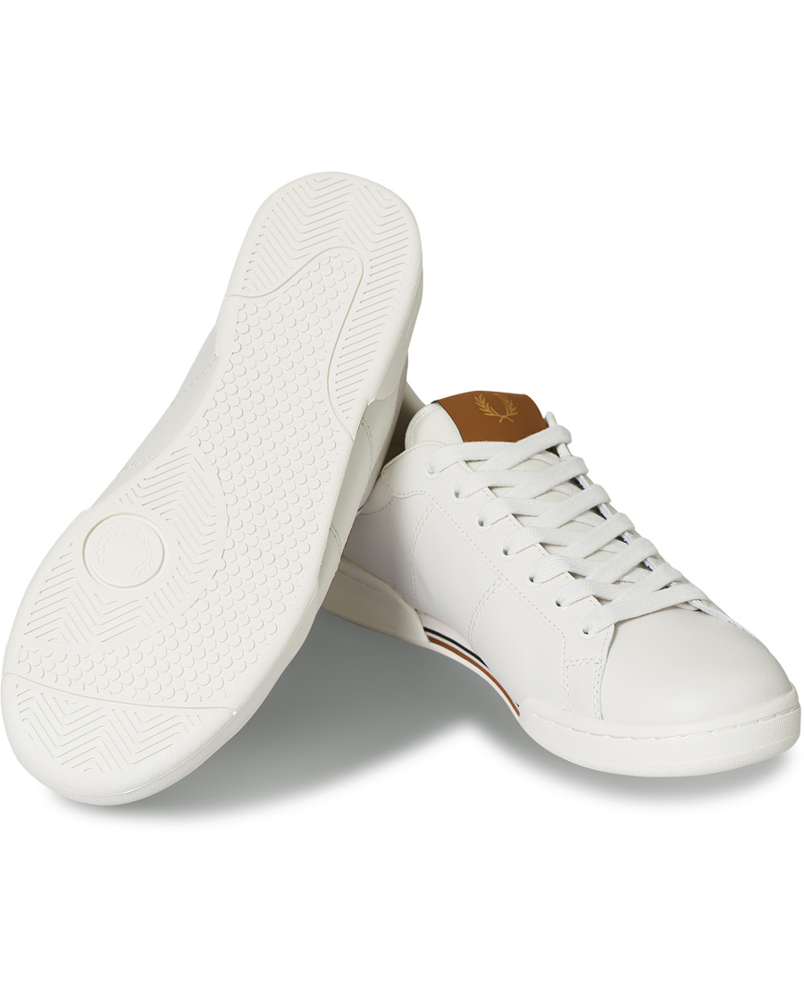 Homme | Fred Perry B722 Leather Sneaker Porcelain | Fred Perry | B722 Leather Sneaker Porcelain
