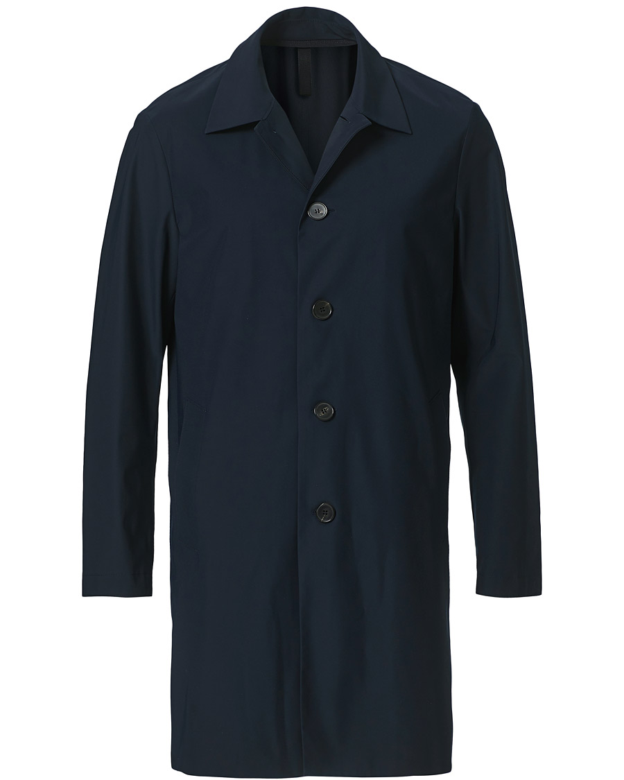 Homme | Manteaux Et Vestes | Harris Wharf London | Light Technic Mac Coat Dark Blue