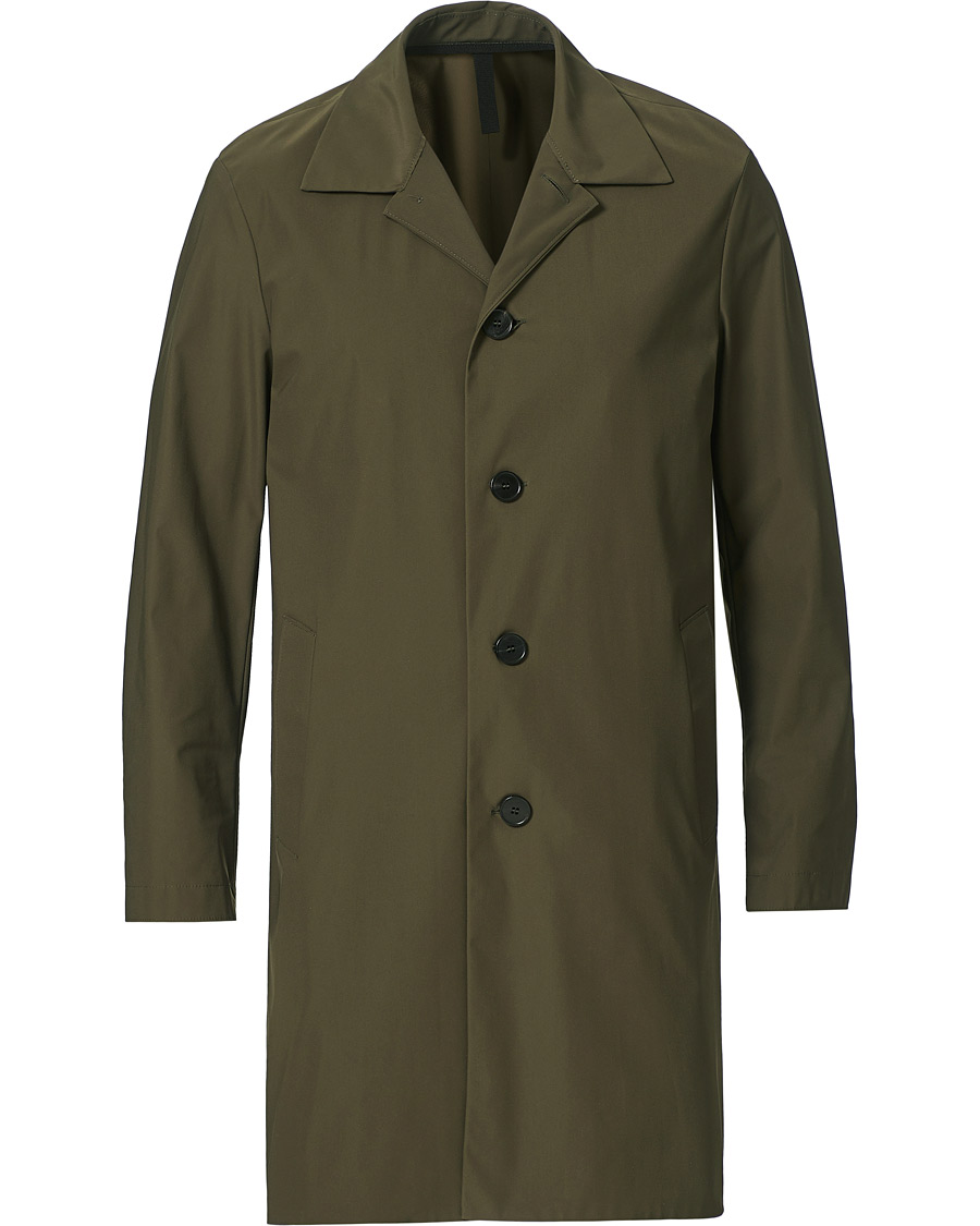 Homme | Manteaux Et Vestes | Harris Wharf London | Light Technic Mac Coat Moss Green