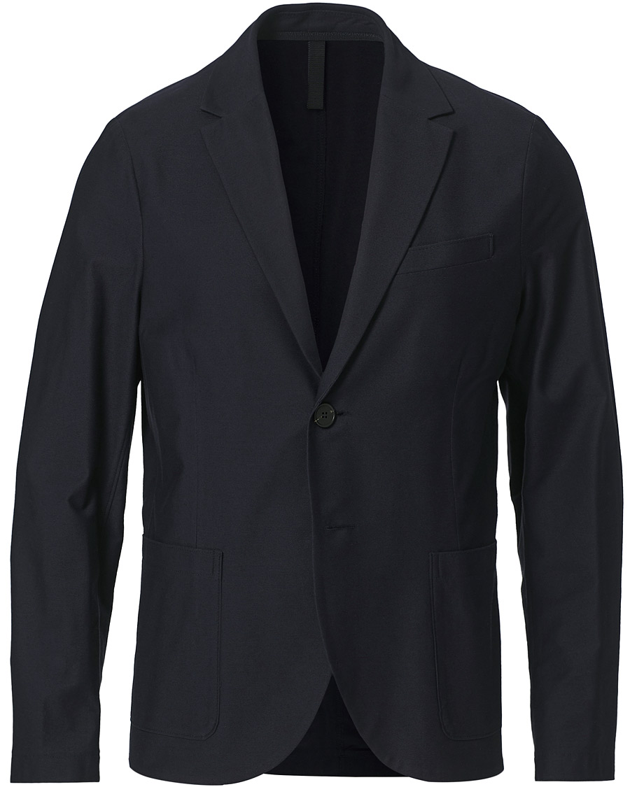 Homme | Blazers | Harris Wharf London | Cotton Twill Blazer Dark Blue