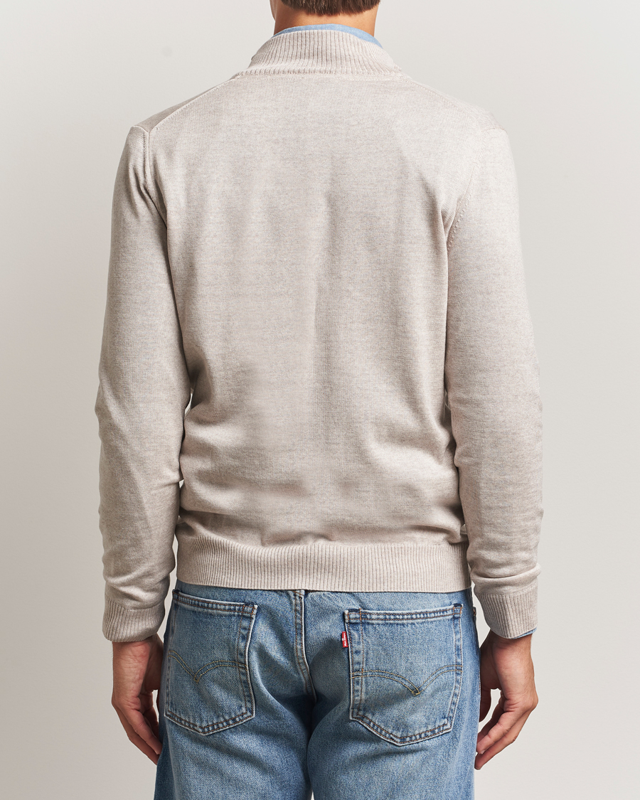 Homme | Pulls Et Tricots | Stenströms | Merino Half-Zip Beige