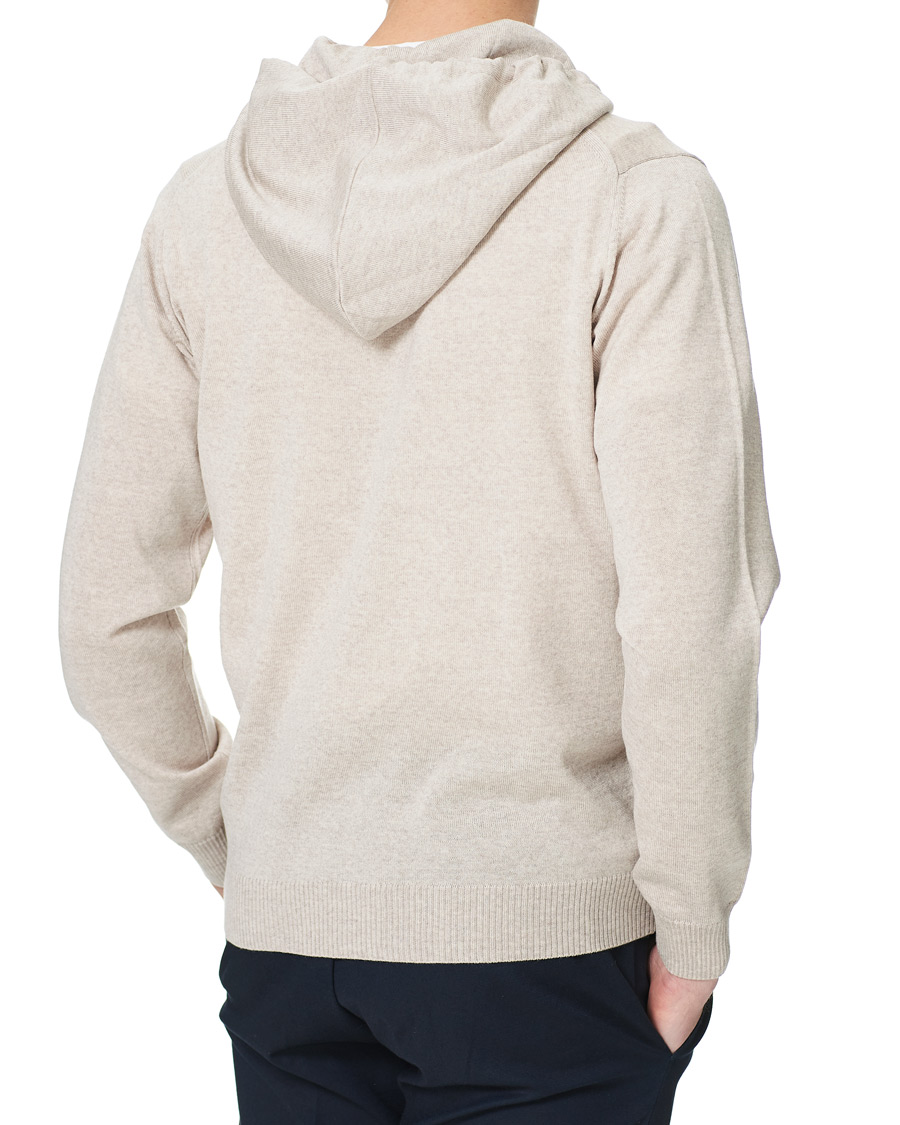 Homme | Pulls Et Tricots | Stenströms | Merino Full Zip Hoodie Beige