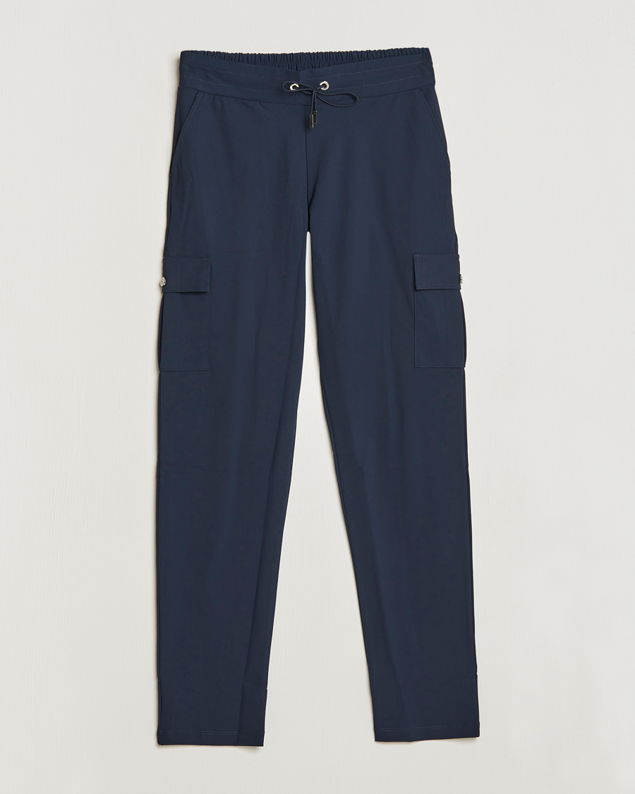 Homme | Pantalons | Stenströms | Active Jersey Leisure Cargo Pants Navy