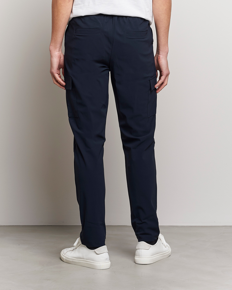 Homme | Pantalons | Stenströms | Active Jersey Leisure Cargo Pants Navy
