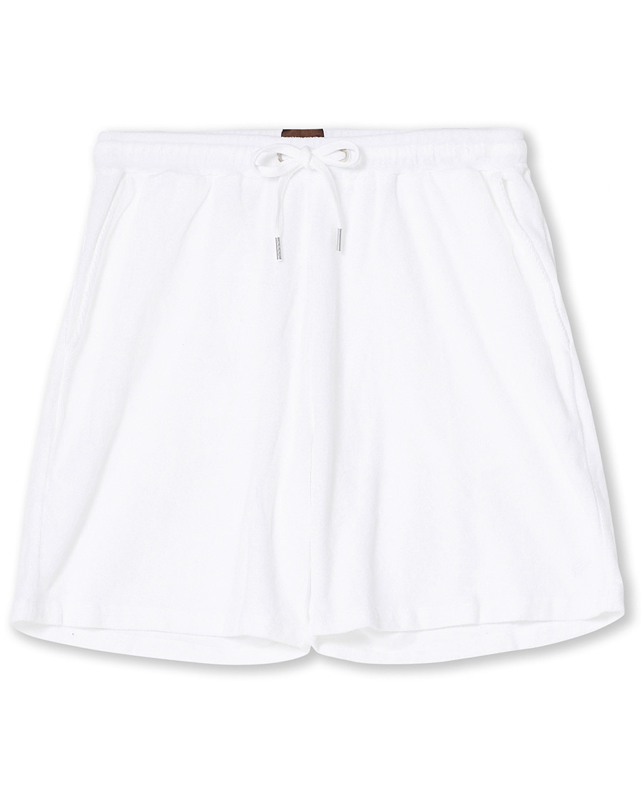 Homme | Shorts | Stenströms | Towelling Cotton Shorts White
