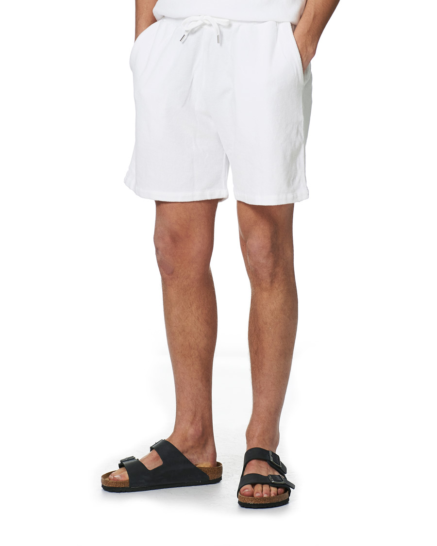 Homme | Shorts | Stenströms | Towelling Cotton Shorts White
